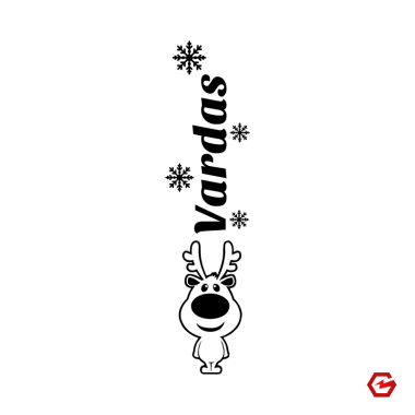 Termosas "Elnias ir snaigės" su vardu