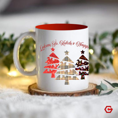 Puodelis "Linksmų Kalėdų ir Naujųjų metų!"