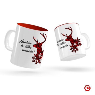 Puodelis "Jaukių ir šiltų švenčių!"