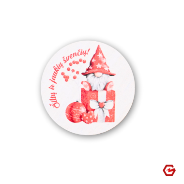 Magnetukas "Nykštukas linki, gražių ir jaukių švenčių"