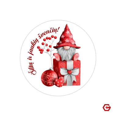 Magnetukas "Nykštukas linki, gražių ir jaukių švenčių"