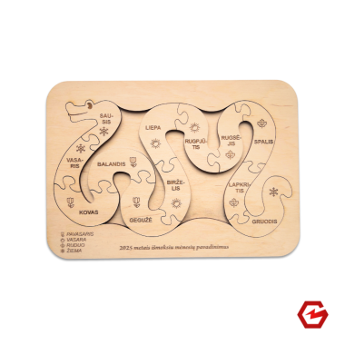 Medinė dėlionė vaikams 