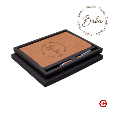 Užrašų knyga su tušinuku dėžutėje "Baba"