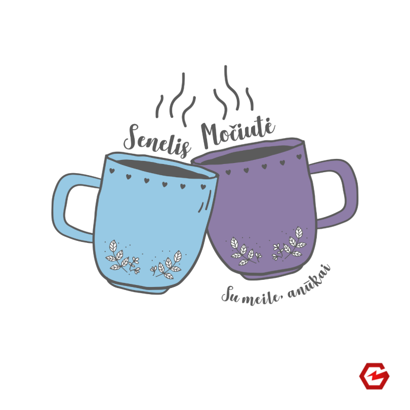 Puodelis "Močiutei" Puodelis "Močiutei"
