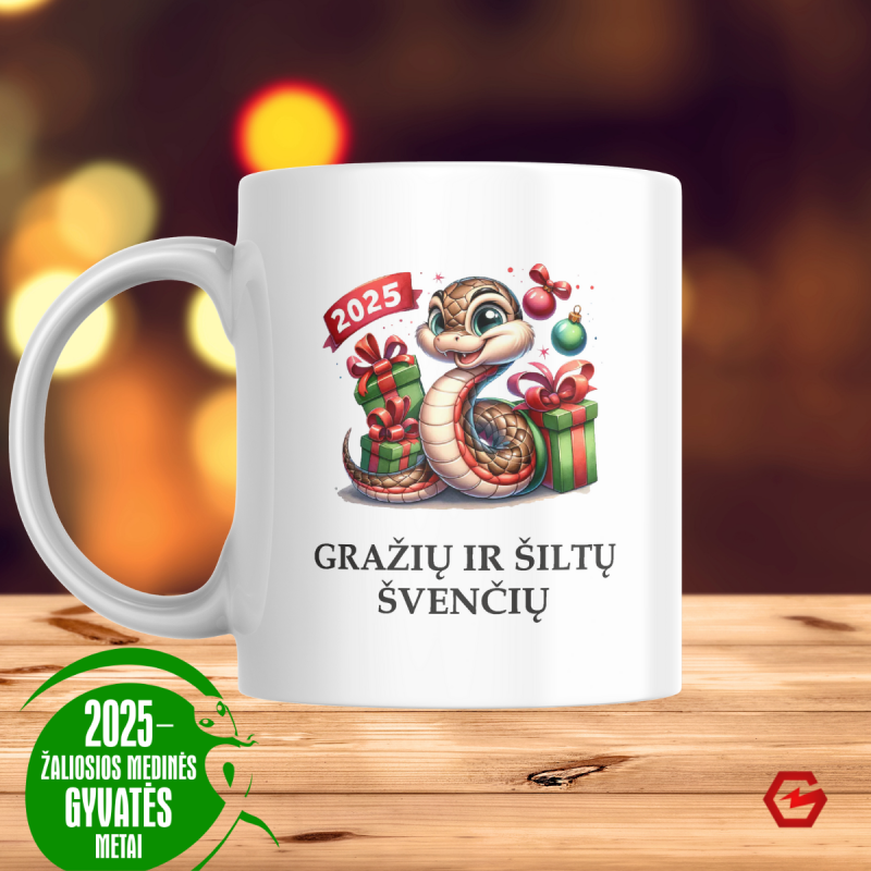 Puodelis "Gražių ir šiltų švenčių" Puodelis "Gražių ir šiltų švenčių"