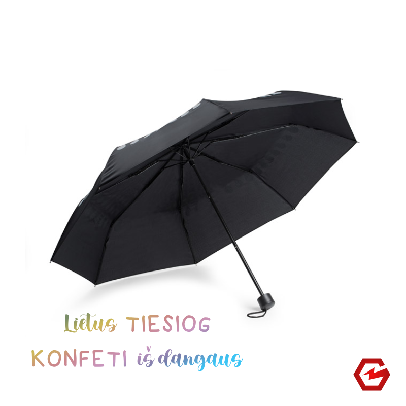 Skėtis "Lietus tiesiog fonfeti iš dangaus" Skėtis "Lietus tiesiog fonfeti iš dangaus"