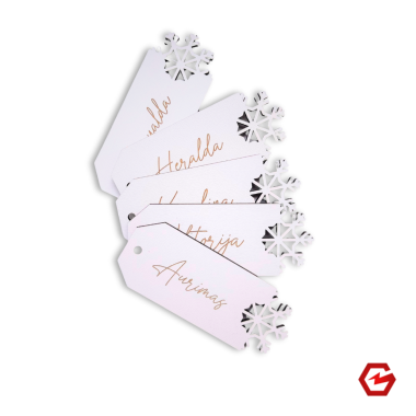 Kalėdinis žaisliukas "Snaigė" su vardu