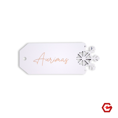 Kalėdinis žaisliukas "Snaigė" su vardu