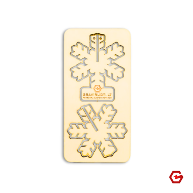 Kalėdinis atvirukas "3D Snaigė"