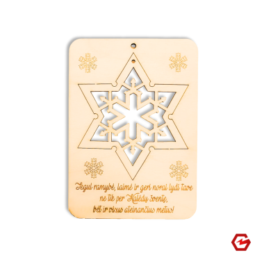 Kalėdinis atvirukas "Žvaigždė"