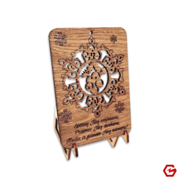 Kalėdinis atvirukas "Žaisliukas"