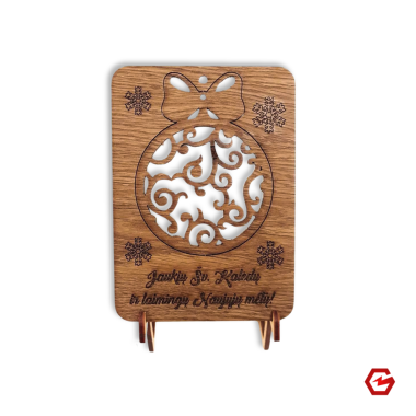 Kalėdinis atvirukas "Žaisliukas"