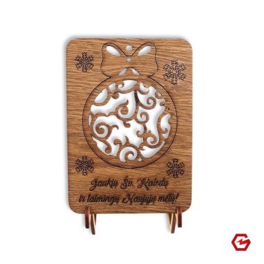 Kalėdinis atvirukas "Žaisliukas"