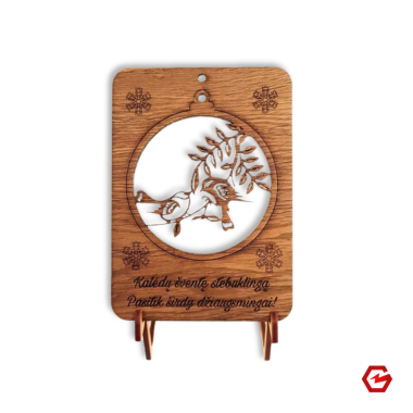 Kalėdinis atvirukas "Paukščiai"