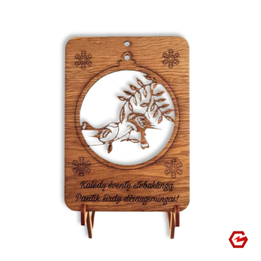 Kalėdinis atvirukas "Paukščiai"