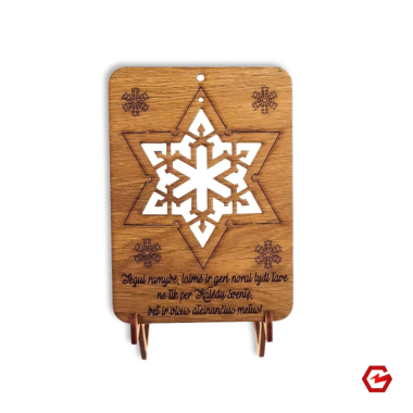 Kalėdinis atvirukas "Žvaigždė"