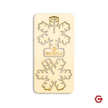 Kalėdinis atvirukas "3D Snaigė"