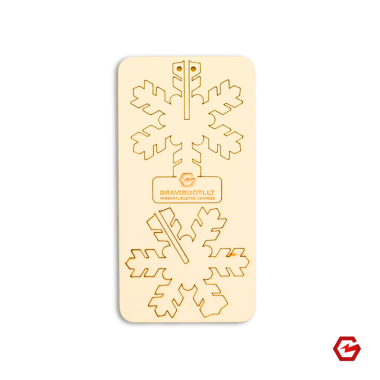 Kalėdinis atvirukas "Snaigė"