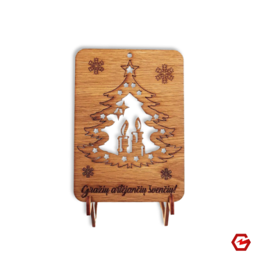 Kalėdinis atvirukas "Eglutė"