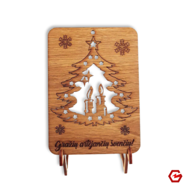 Kalėdinis atvirukas "Eglutė"