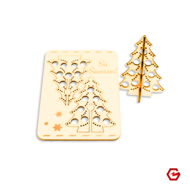 Kalėdinis atvirukas "Eglutė"