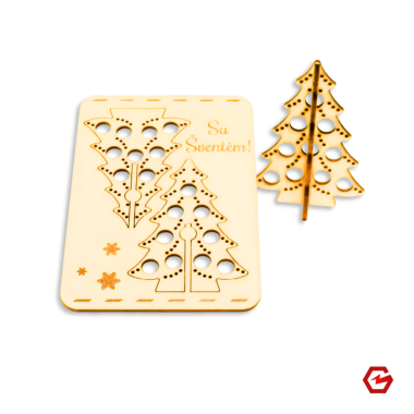 Kalėdinis atvirukas "Eglutė"