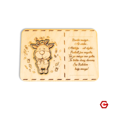 Kalėdinis atvirukas "Rudolfas"