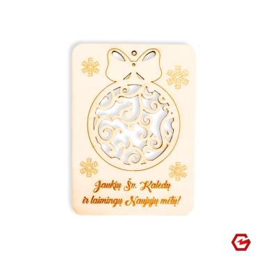 Kalėdinis atvirukas "Žaisliukas"