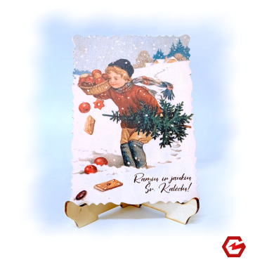 Kalėdinis atvirukas "Retro 1"