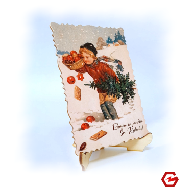 Kalėdinis atvirukas "Retro 1"