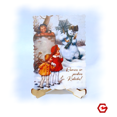 Kalėdinis atvirukas "Retro 2"