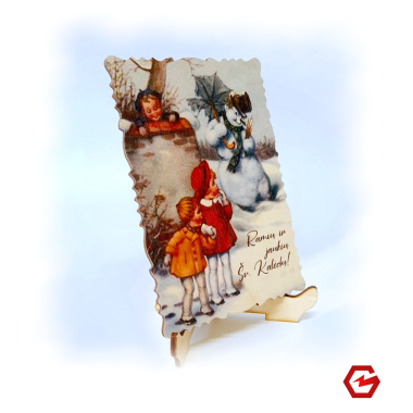 Kalėdinis atvirukas "Retro 2"