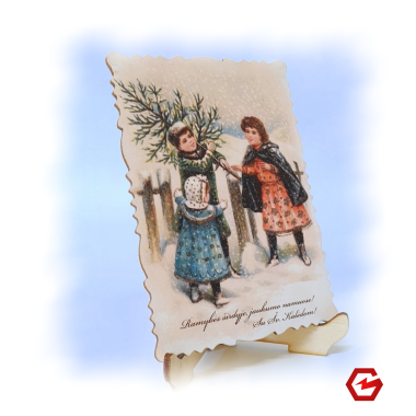 Kalėdinis atvirukas "Retro 3"