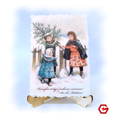 Kalėdinis atvirukas "Retro 3"