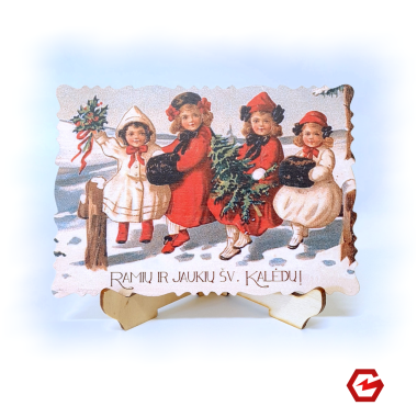 Kalėdinis atvirukas "Retro 6"