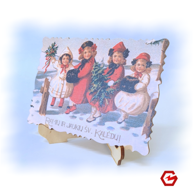 Kalėdinis atvirukas "Retro 6"