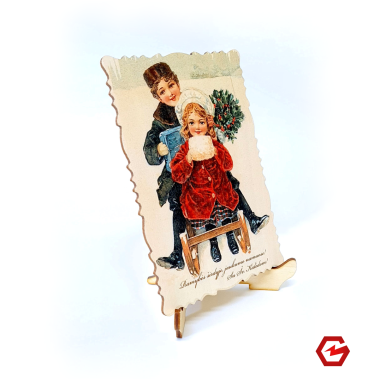 Kalėdinis atvirukas "Retro 8"