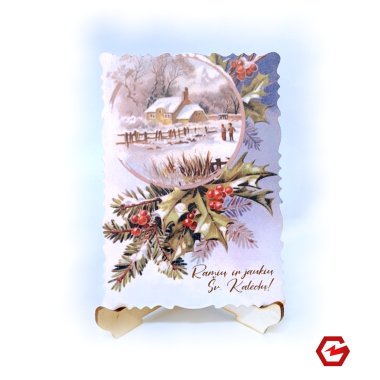 Kalėdinis atvirukas "Retro 9"