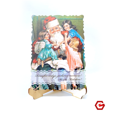 Kalėdinis atvirukas "Retro 10"