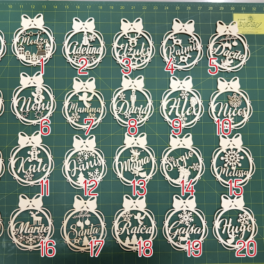 Vardinis kalėdinis žaisliukas Vardinis kalėdinis žaisliukas