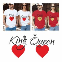 Marškinėlių komplektas "King & Queen"