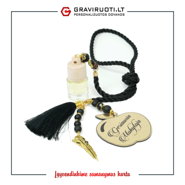 Automobilinis kvapas - pakabukas "GERIAUSIA MOKYTOJA"