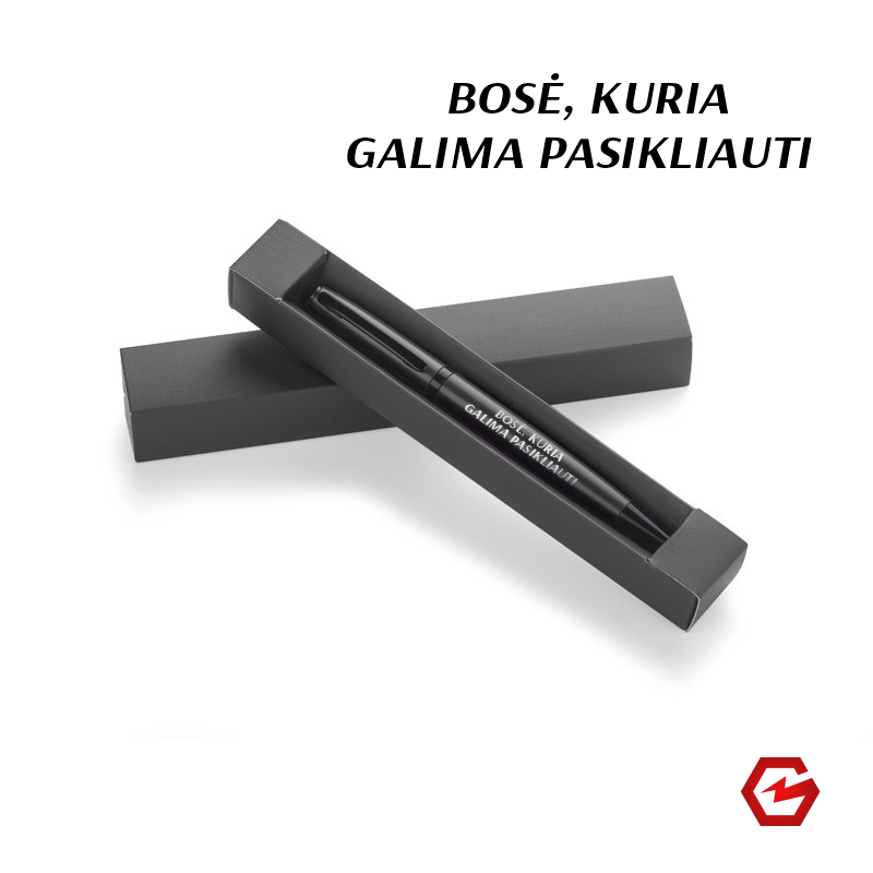 Tušinukas dovanų dėžutėje „Bosė, kuria galima pasikliauti“