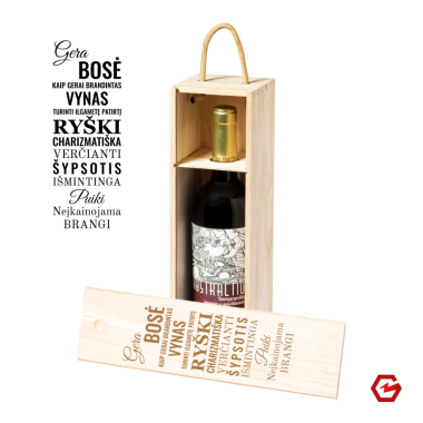 Dėžė buteliui "Bosei"