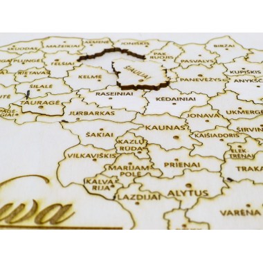 Medinė dėlionė "Lietuva"