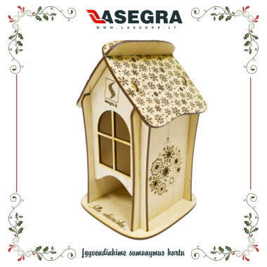 Dėžutė arbatos pakeliams "Namelis" 