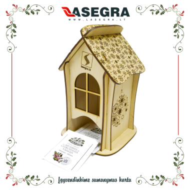 Dėžutė arbatos pakeliams "Namelis" 