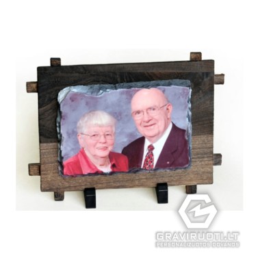 Fotoakmuo su mediniu pagrindu 16x22 cm. Su Jūsų pasirinkta nuotrauka