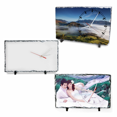 Fotoakmuo - laikrodis. 40x25 cm.