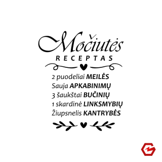 Pjaustymo lentelė "Močiutės receptas"